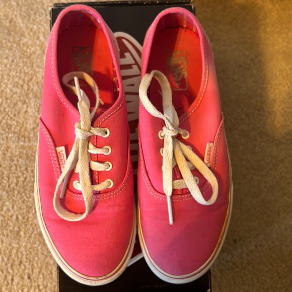Vans Shoes Authentic Girls Pink Canvas Vans Poshmark